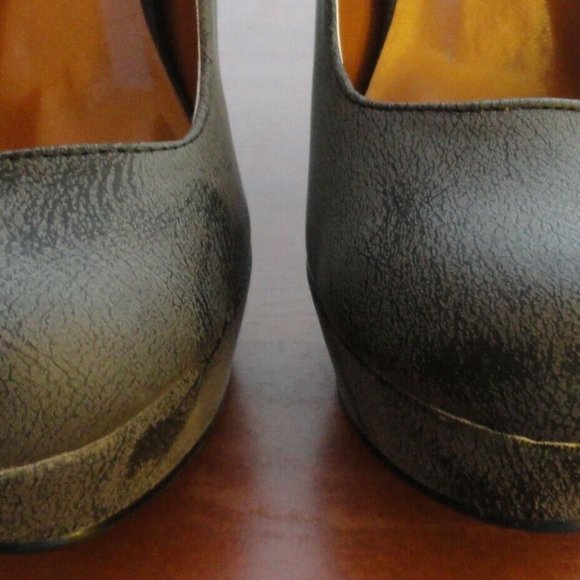 New With Box C Label Vex-12 black Platform Heel Pumps 8M - Picture 5 of 11